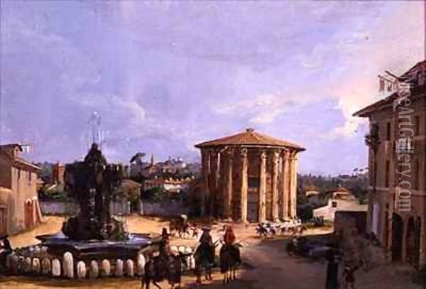 The Temple of Vesta, Rome Oil Painting - Elizabeth Hunter Blair