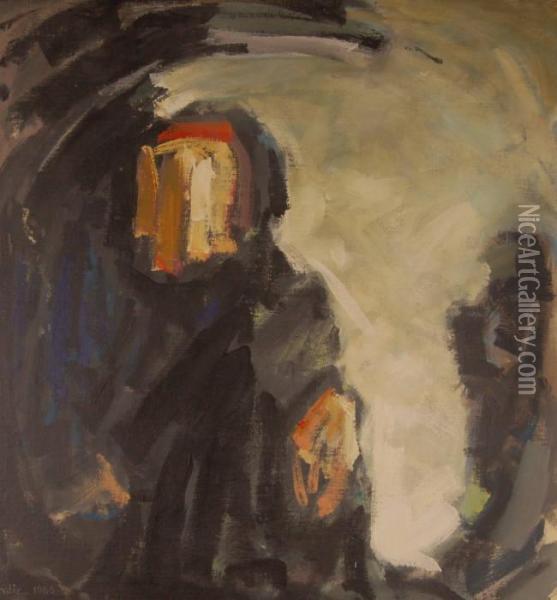 Abstract Figure Study Oil Painting - George Hardy