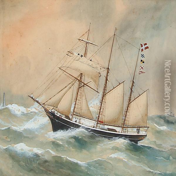 Activ Of Thuro Oil Painting - Reuben Chappell Of Poole