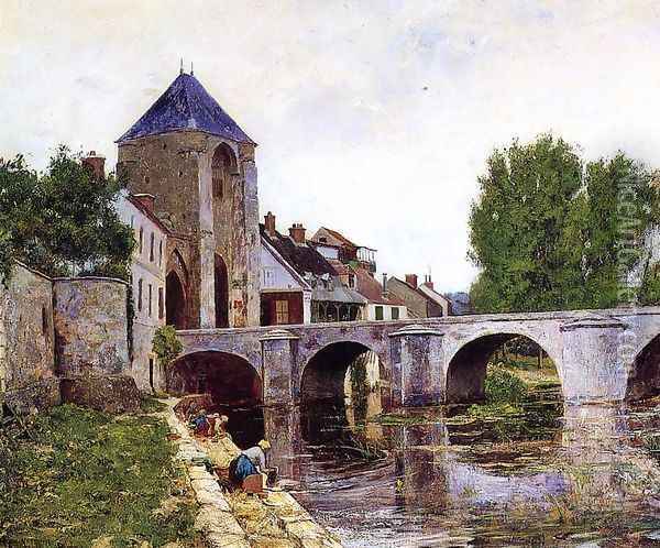 Grey Day, Moret Oil Painting - William Lamb Picknell