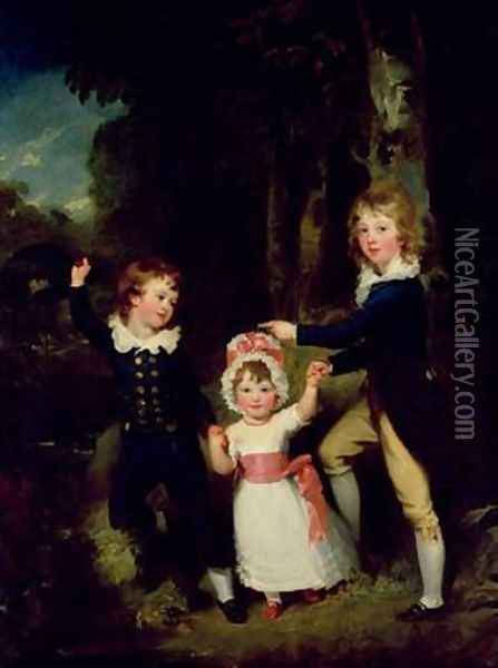 Portrait of the Children of Lord George Cavendish Oil Painting - Sir Thomas Lawrence