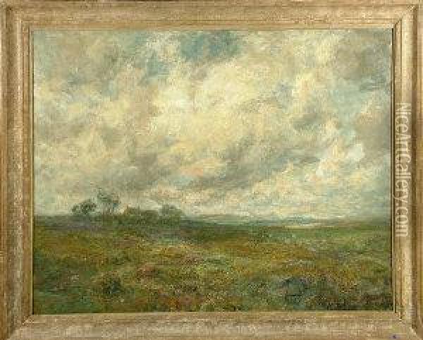 Breezy Moors Oil Painting - John Falconar Slater