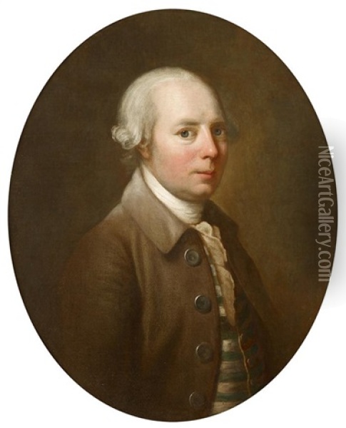 Portrait Of A Gentleman Oil Painting - Johann Joseph Zoffany