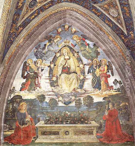The Assumption of the Virgin Oil Painting - Bernardino di Betto (Pinturicchio)