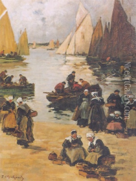 Retour De Peche Oil Painting - Fernand Marie Eugene Legout-Gerard