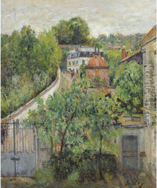Vue De Sevres Oil Painting - Alfred Sisley