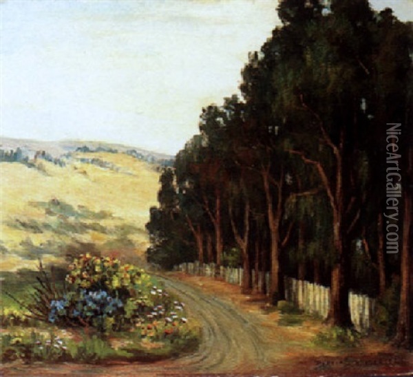 The Abandoned Road, San Francisco, California Oil Painting - Bertha Stringer Lee