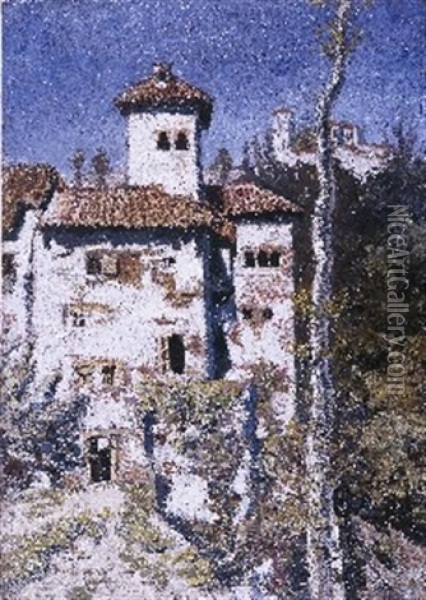 Granada Oil Painting - Dario de Regoyos
