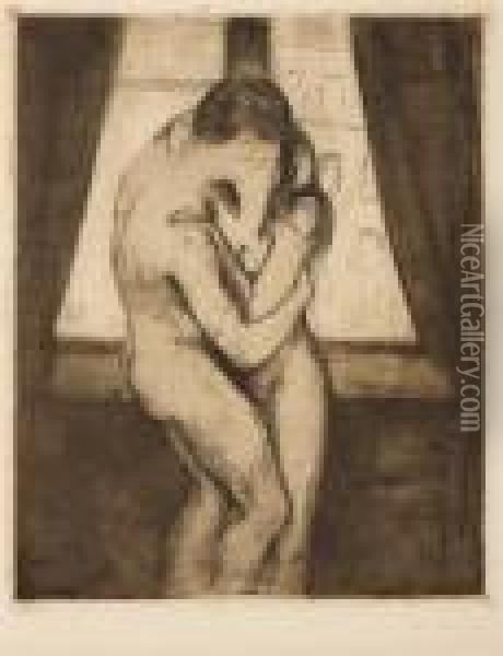 The Kiss Oil Painting - Edvard Munch