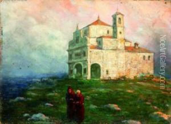 Uscita Dal Convento Oil Painting - Giovanni Rava