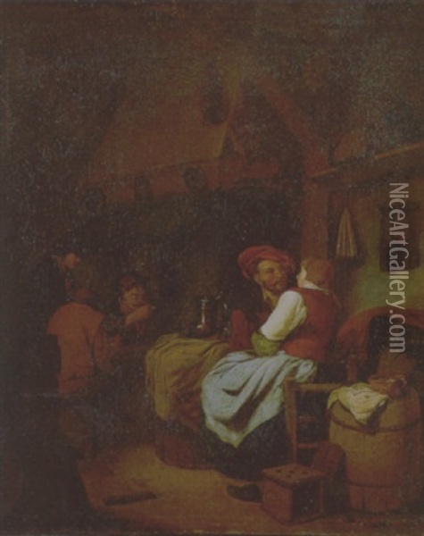 Interieur Einer Taverne Oil Painting - Cornelis Pietersz Bega