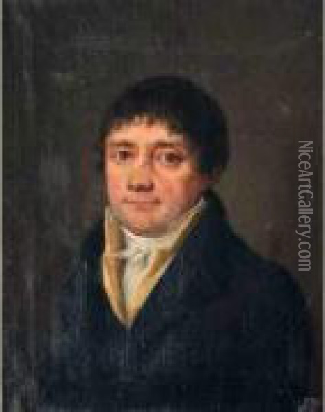 Portrait D' Homme Oil Painting - Henri Nicolas Van Gorp
