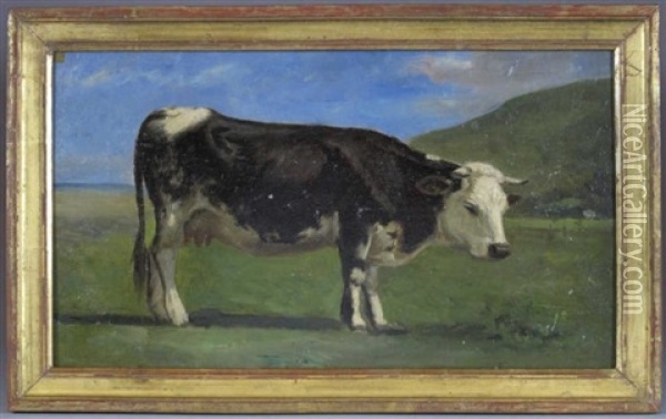 Vache Normande Oil Painting - Paul Huet