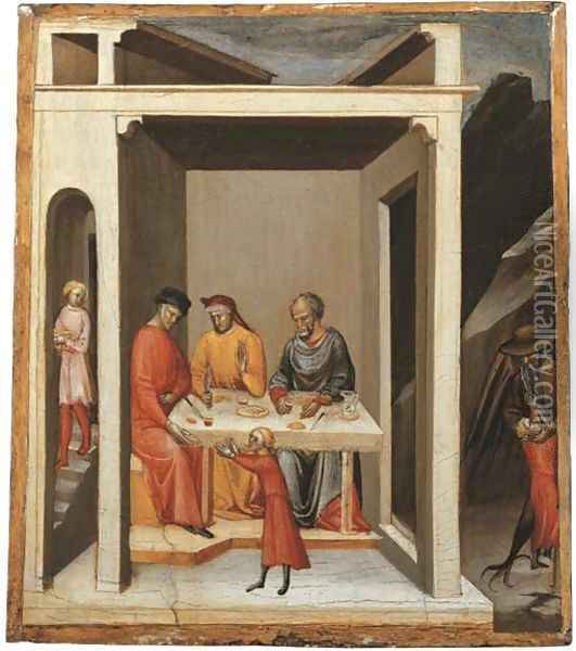 A Miracle of Saint Nicholas of Bari Oil Painting - Bicci Di Lorenzo
