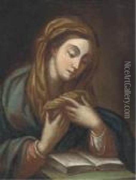 The Virgin Reading Oil Painting - Guido Reni