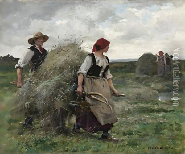 The Hay Harvest Oil Painting - Julien Dupre