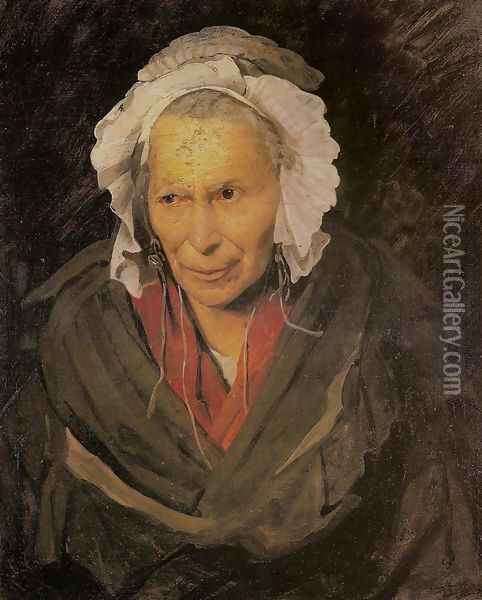 Mad Woman with a Mania of Envy Oil Painting - Theodore Gericault