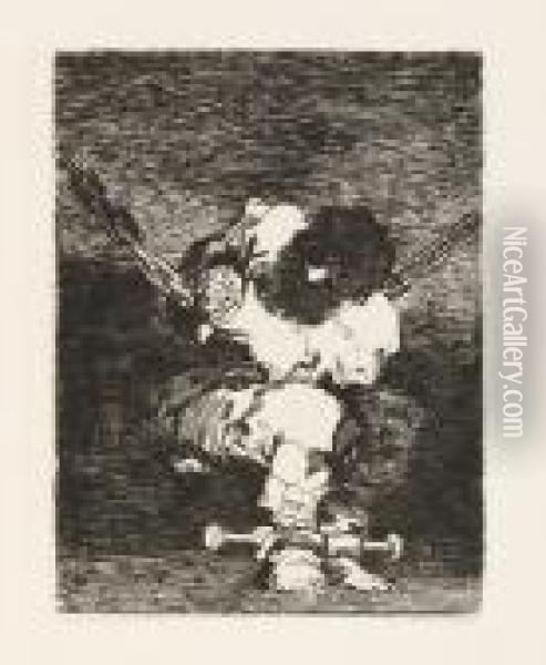 Tan Barbara La Seguridad Como El Delito Oil Painting - Francisco De Goya y Lucientes