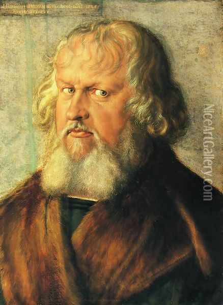 Portrait of Hieronymus Holzschuher Oil Painting - Albrecht Durer