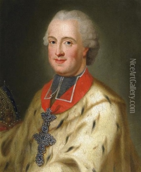 Portrat Des Maximilian Franz Von Osterreich, Erzbischof Und Kurfurst Von Koln (1756-1801) Oil Painting - Heinrich Foelix
