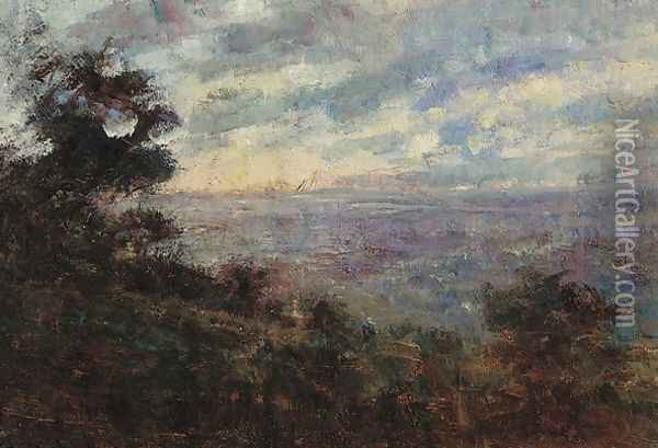View from Mount Macedon Oil Painting - Frederick McCubbin