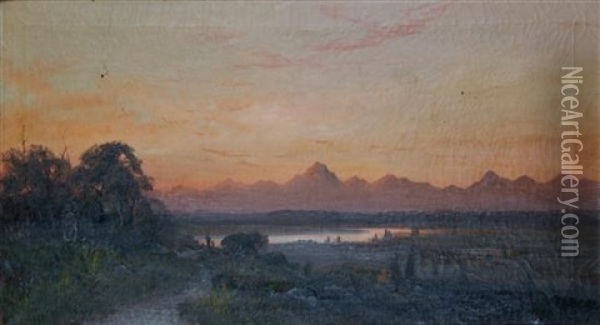 Sacremento Valley Oil Painting - Frederick Ferdinand Schafer