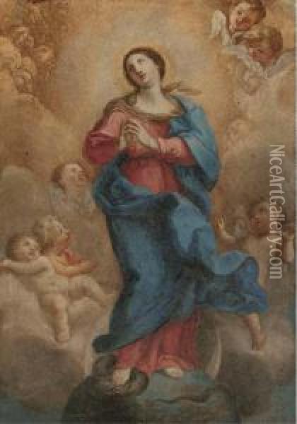 The Immaculate Conception Oil Painting - Giuseppe Passeri