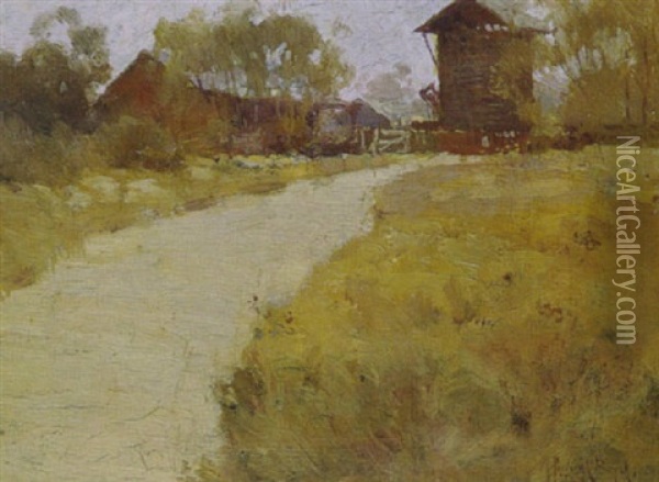 Road To The Farmhouse Oil Painting - Theodore Penleigh Boyd