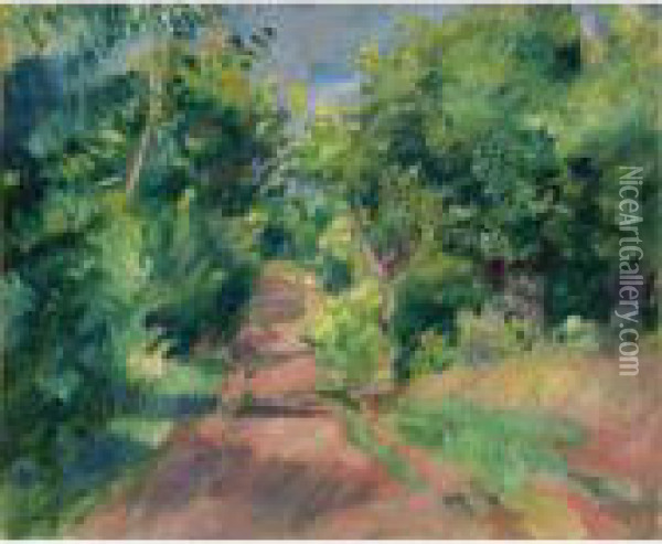 Les Environs De Varengeville Oil Painting - Pierre Auguste Renoir