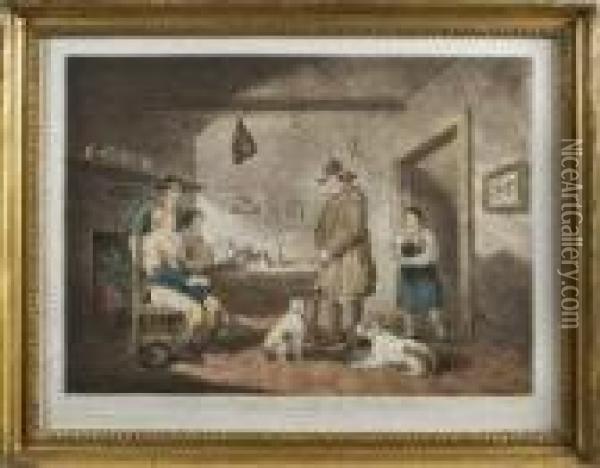 Ale House Politicians Oil Painting - George Morland