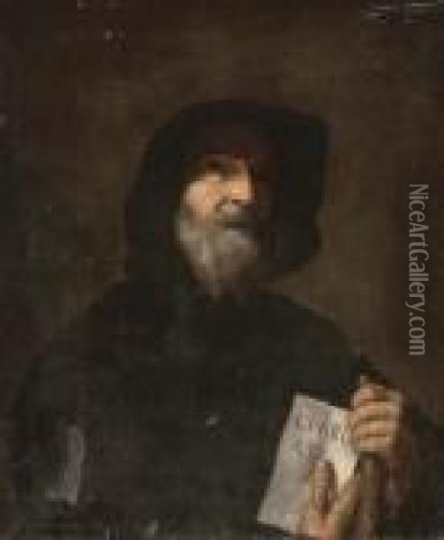 Saint Francesco Of Paola Oil Painting - Jusepe de Ribera