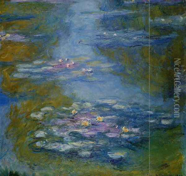 Water-Lilies Oil Painting - Manuel Wssel de Giumbarda