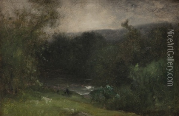 Pompton Lakes Oil Painting - George Inness