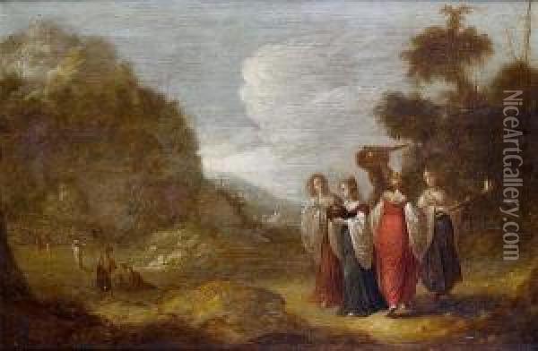 The Vestal Virgins Oil Painting - Rombout Van Troyen