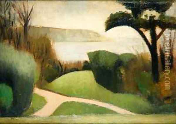Near Swanage Oil Painting - Mark Gertler