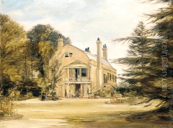 Mrs Hixon's House, Croydon Oil Painting - James Holland