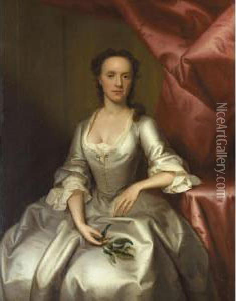 Portrait Of A Lady Oil Painting - Thomas Bardwell