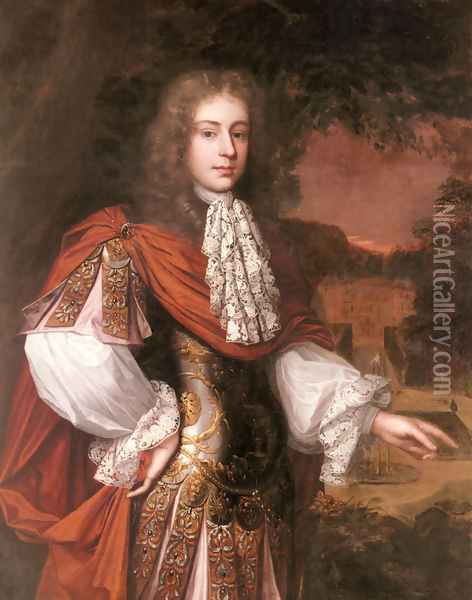 Portrait of William Tighe (1657-1679) Oil Painting - Thomas Pooley
