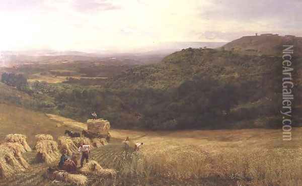 Harvest Time, 1860 Oil Painting - George Vicat Cole