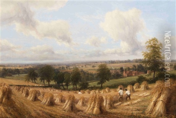 A Worcester Ford Oil Painting - Thomas Baker