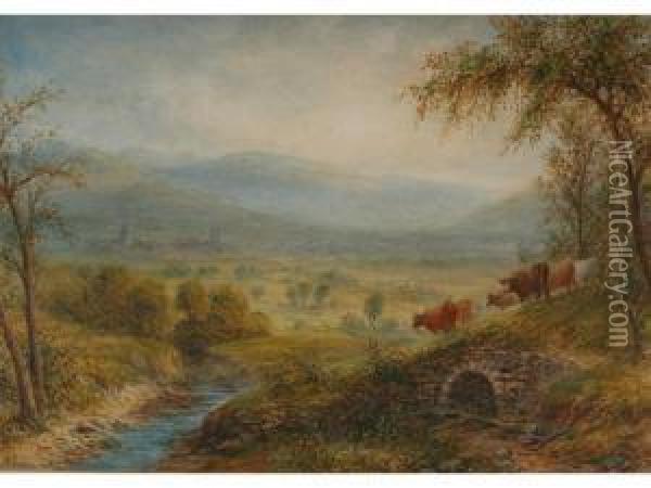 The Vale Of Keswick Oil Painting - Harry Williams