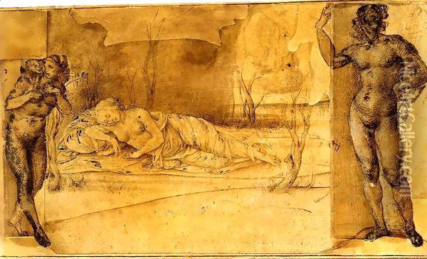 Ariadne Deserted Oil Painting - Cosimo Piero di