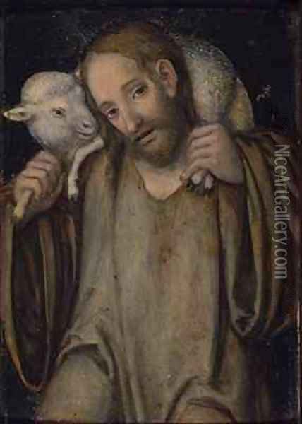 The Good Shepherd Oil Painting - Lucas The Elder Cranach
