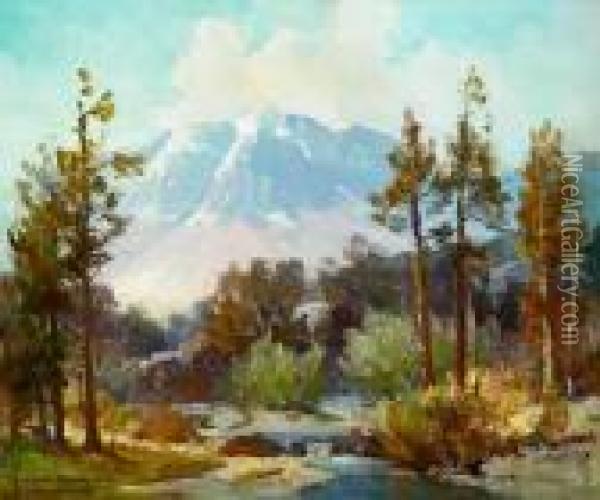 The Range East Of The Tehachape Near Mojave Oil Painting - Jack Wilkinson Smith