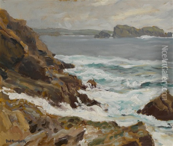 Rocky Coast Oil Painting - Paul Dougherty