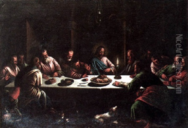 The Last Supper Oil Painting - Leandro da Ponte Bassano