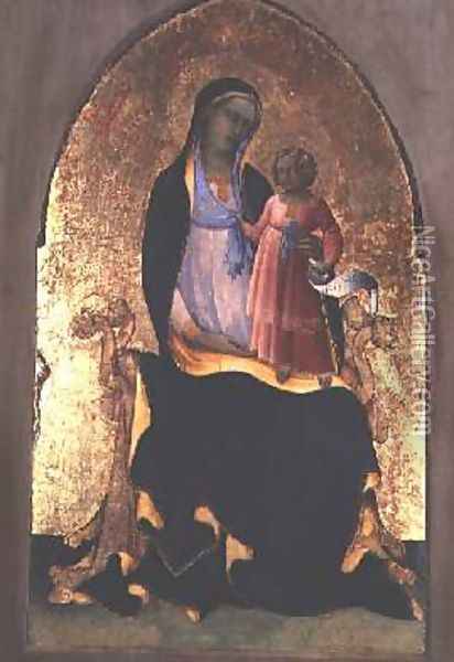 Madonna and Child 1418-20 Oil Painting - Fra Angelico (Guido di Pietro)