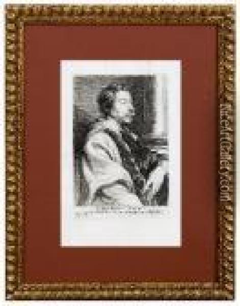Retrato Del Pintor Cornelius Schvt Oil Painting - Lucasemil I Vorsterman