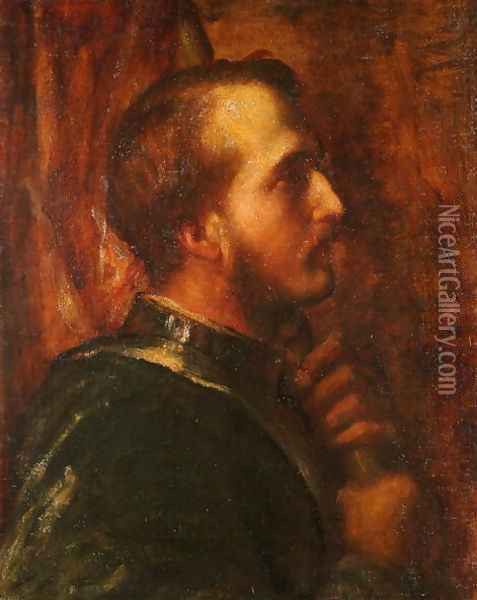 The Standard Bearer, 1866 Oil Painting - George Frederick Watts