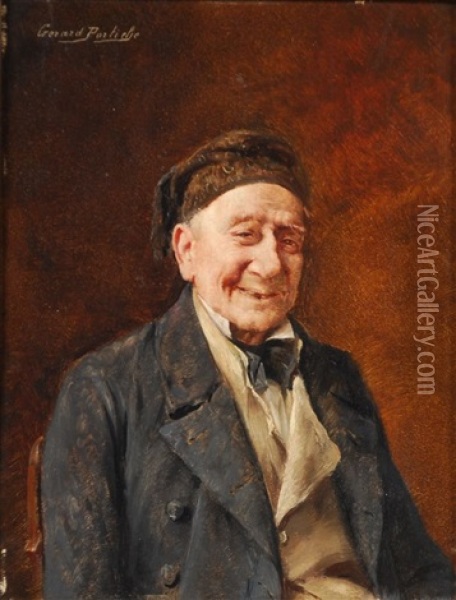 Portrait D'homme Oil Painting - Gerard Jozef Portielje